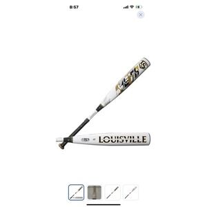 New Louisville Slugger Meta (-8) 29/21 LTD USSSA 2024 3 Piece Composite Wht/Gld